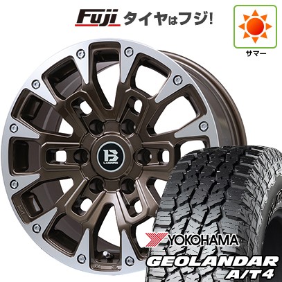 【新品国産車用6穴139.7】 夏タイヤ ホイール4本セット 265/65R18 ヨコハマ ジオランダー A/T4 G018 OWL/RBL ビッグウエイ B-LUGNAS BRD(ブロンズポリッシュ) 8J 18インチ(送料無料)