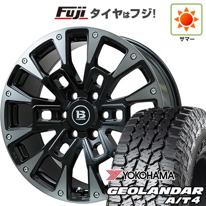 【新品】ランクル300 夏タイヤ ホイール4本セット 275/55R20 117 H XL ヨコハマ ジオランダー A/T4 G018 RBL ビッグウエイ B-LUGNAS BRD(ブラックポリッシュ/ブラッククリア)トヨタ用 8.5J 20インチ(送料無料)|フジ スペシャルセレクション
