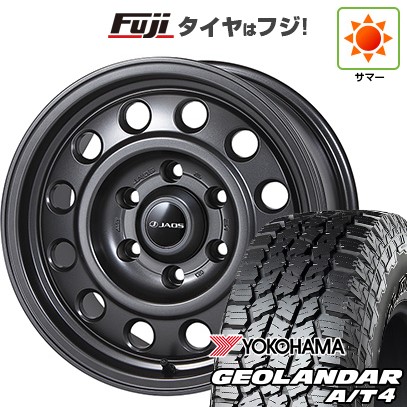 【新品国産車用6穴139.7】 夏タイヤ ホイール4本セット 285/75R16 ヨコハマ ジオランダー A/T4 G018 OWL/RBL ジャオス トライブ 8J 16インチ(送料無料)