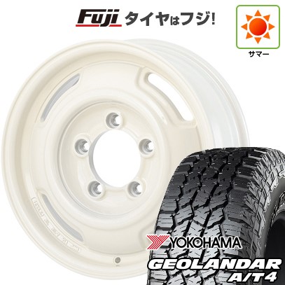 【新品】ジムニーシエラ/ジムニーノマド 夏タイヤ ホイール4本セット 215/75R15 ヨコハマ ジオランダー A/T4 G018 RBL アピオ ワイルドボア SR+ 6J 15インチ(送料無料)