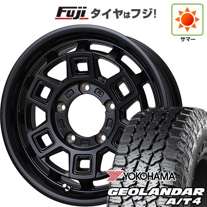 【新品】ジムニー 夏タイヤ ホイール4本セット 215/85R16 ヨコハマ ジオランダー A/T4 G018 RBL ホットスタッフ マッドクロス アイヴァー 5.5J 16インチ(送料無料)|フジ スペシャルセレクション