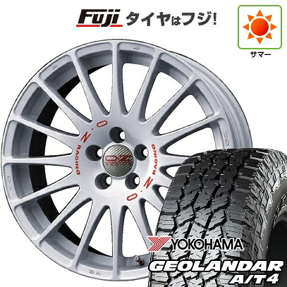 【新品国産車用5穴114.3】 夏タイヤ ホイール4本セット 235/60R18 ヨコハマ ジオランダー A/T4 G018 RBL OZ スーパーツーリズモ WRC 8J 18インチ(送料無料)