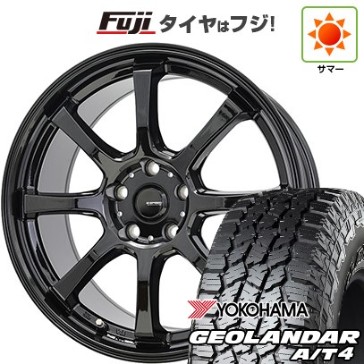 【新品国産車用5穴114.3】 夏タイヤ ホイール4本セット 235/60R18 ヨコハマ ジオランダー A/T4 G018 RBL ホットスタッフ ジースピード G-08 8J 18インチ(送料無料)