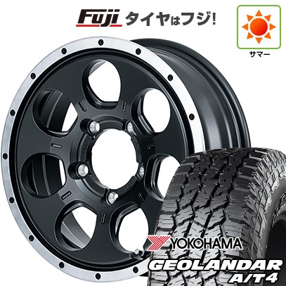 【新品】ジムニー 夏タイヤ ホイール4本セット 185/85R16 ヨコハマ ジオランダー A/T4 G018 WL/RBL MID WHEELS WO-7 5.5J 16インチ(送料無料)｜フジ スペシャルセレクション