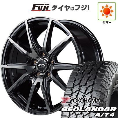 【新品国産車用5穴114.3】 夏タイヤ ホイール4本セット 225/65R17 107/103 S ヨコハマ ジオランダー A/T4 G018 RBL MID WHEELS DR-02 7J 17インチ(送料無料)