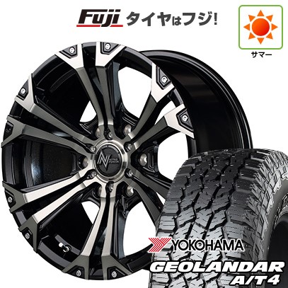 【新品国産車用6穴139.7】 夏タイヤ ホイール4本セット 285/65R18 ヨコハマ ジオランダー A/T4 G018 RBL MID WHEELS NITRO POWER ジャベリン 8J 18インチ(送料無料)｜フジ スペシャルセレクション