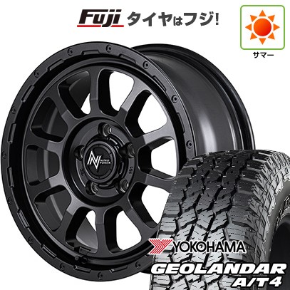 【新品】デリカD5 夏タイヤ ホイール4本セット 245/70R16 ヨコハマ ジオランダー A/T4 G018 RBL MID WHEELS NITRO POWER M10 パーシングS バレルブラックエディション 7J 16インチ(送料無料)|フジ スペシャルセレクション