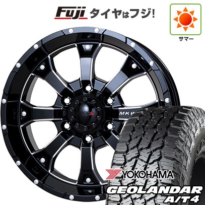 【新品】プラド/ハイラックス 夏タイヤ ホイール4本セット 265/65R17 ヨコハマ ジオランダー A/T4 G018 OWL/RBL トライスター MKW MK-46 M/L+ 8J 17インチ(送料無料)|フジ スペシャルセレクション
