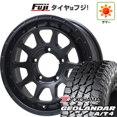 【新品】ジムニー 夏タイヤ ホイール4本セット 215/85R16 ヨコハマ ジオランダー A/T4 G018 RBL レアマイスター LMG DIEZ マットブラック 5.5J 16インチ(送料無料)｜フジ スペシャルセレクション
