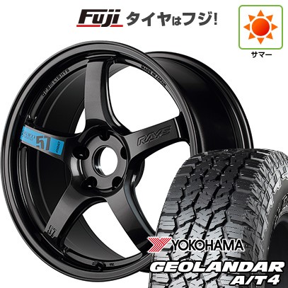 【新品国産車用5穴114.3】 夏タイヤ ホイール4本セット 235/60R18 ヨコハマ ジオランダー A/T4 G018 RBL RAYS レイズ グラムライツ 57CR SPEC-M 7.5J 18インチ(送料無料)