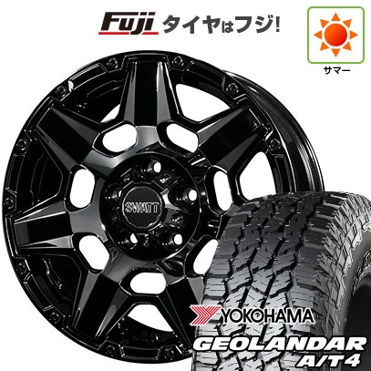 【新品】デリカD5 夏タイヤ ホイール4本セット 245/70R16 ヨコハマ ジオランダー A/T4 G018 RBL クライメイト スワット(SBC) 7J 16インチ(送料無料)｜フジ スペシャルセレクション