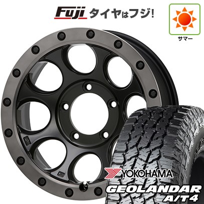 【新品】ジムニー 夏タイヤ ホイール4本セット 185/85R16 ヨコハマ ジオランダー A/T4 G018 WL/RBL MLJ エクストリームJ XJ03 5.5J 16インチ(送料無料)
