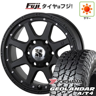 【新品国産車用6穴139.7】 夏タイヤ ホイール4本セット 265/70R16 121/118 S ヨコハマ ジオランダー A/T4 G018 OWL/RBL MLJ エクストリームJ 7J 16インチ(送料無料)｜フジ スペシャルセレクション
