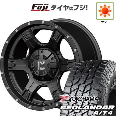 【新品国産車用6穴139.7】 夏タイヤ ホイール4本セット 275/70R17 ヨコハマ ジオランダー A/T4 G018 OWL/RBL オフビート レクセル アウトロー 9J 17インチ(送料無料)