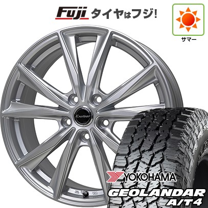 【新品国産車用5穴114.3】 夏タイヤ ホイール4本セット 235/60R18 ヨコハマ ジオランダー A/T4 G018 RBL ホットスタッフ エクスターST 8J 18インチ(送料無料)