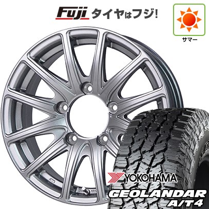 【新品】ジムニー 夏タイヤ ホイール4本セット 215/85R16 ヨコハマ ジオランダー A/T4 G018 RBL ホットスタッフ バイソン BN-01 5.5J 16インチ(送料無料)