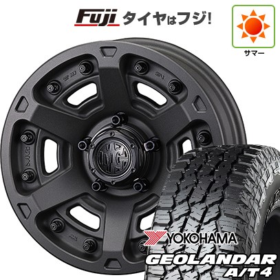 【新品】ジムニー 夏タイヤ ホイール4本セット 215/85R16 ヨコハマ ジオランダー A/T4 G018 RBL クリムソン マーテルギア(MG) アーマーFF 5.5J 16インチ(送料無料)