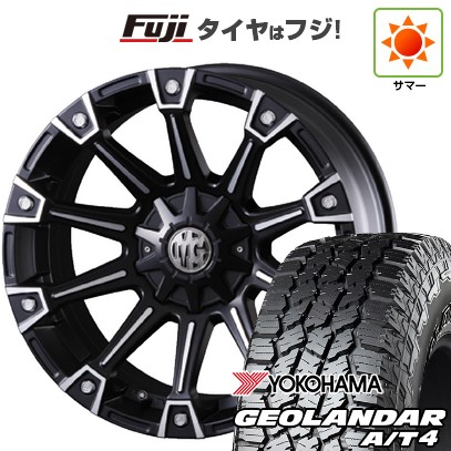 【新品国産車用5穴114.3】 夏タイヤ ホイール4本セット 225/65R17 107/103 S ヨコハマ ジオランダー A/T4 G018 RBL クリムソン マーテルギア(MG) モンスター 7J 17インチ(送料無料)