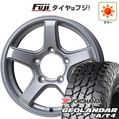 【新品】ジムニー 夏タイヤ ホイール4本セット 185/85R16 ヨコハマ ジオランダー A/T4 G018 WL/RBL トピー ME-A 5.5J 16インチ(送料無料)｜フジ スペシャルセレクション