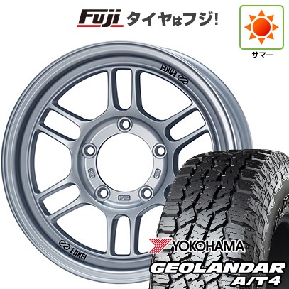 【新品】ジムニー 夏タイヤ ホイール4本セット 215/85R16 ヨコハマ ジオランダー A/T4 G018 RBL ENKEI エンケイ ALLROAD RPT1 5.5J 16インチ(送料無料)