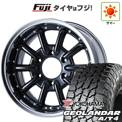 【新品】ハイエース200系 夏タイヤ ホイール4本セット 215/65R16 109/107S ヨコハマ ジオランダー A/T4 G018 WL/RBL エセックス ENCB 2P 16インチ(送料無料)