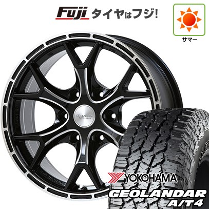 【新品】プラド/ハイラックス 夏タイヤ ホイール4本セット 265/70R17 121/118 S ヨコハマ ジオランダー A/T4 G018 OWL/RBL ジャオス トライブクロウ 8J 17インチ(送料無料)