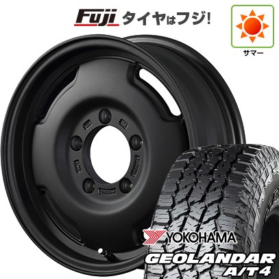 【新品】ジムニー 夏タイヤ ホイール4本セット 185/85R16 ヨコハマ ジオランダー A/T4 G018 WL/RBL アピオ ワイルドボア SR 5.5J 16インチ(送料無料)|フジ スペシャルセレクション