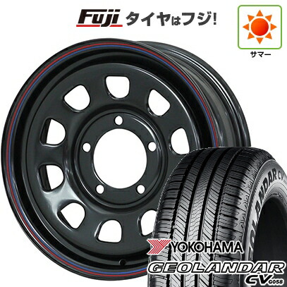 【新品】ジムニーシエラ/ジムニーノマド 夏タイヤ ホイール4本セット 195/80R15 ヨコハマ ジオランダー CV G058 モリタ デイトナズ 6J 15インチ(送料無料)