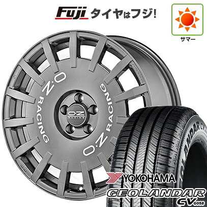 【新品国産車用5穴114.3】 夏タイヤ ホイール4本セット 215/50R18 ヨコハマ ジオランダー CV G058 OZ ラリーレーシング 7.5J 18インチ(送料無料)