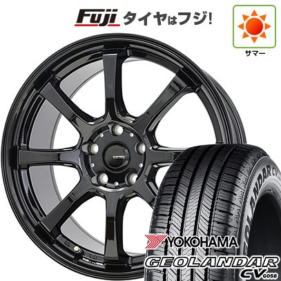 【新品国産車用5穴114.3】 夏タイヤ ホイール4本セット 225/60R18 ヨコハマ ジオランダー CV G058 ホットスタッフ ジースピード G-08 8J 18インチ(送料無料)