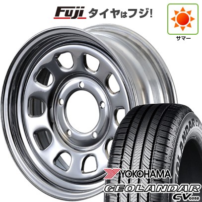 【新品】ジムニー 夏タイヤ ホイール4本セット 175/80R16 ヨコハマ ジオランダー CV G058 モーターファーム DAYTONA クローム 5.5J 16インチ(送料無料)