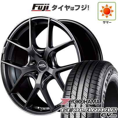 【新品国産車用5穴114.3】 夏タイヤ ホイール4本セット 225/60R18 ヨコハマ ジオランダー CV G058 MID WHEELS MID EXCLUSIVE 025F 8J 18インチ(送料無料)