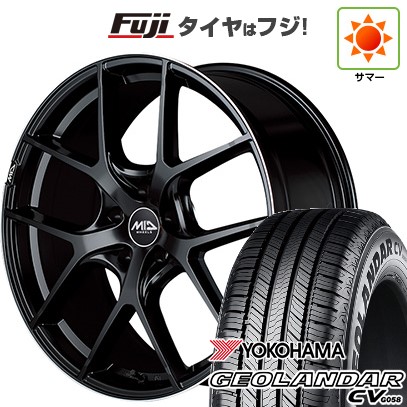 【新品国産車用5穴114.3】 夏タイヤ ホイール4本セット 225/60R18 ヨコハマ ジオランダー CV G058 MID WHEELS MID EXCLUSIVE 025F 7J 18インチ(送料無料)