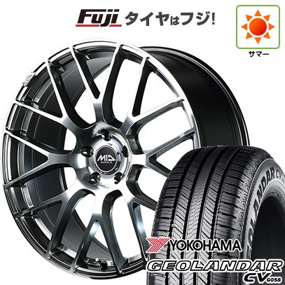 【新品国産車用5穴114.3】 夏タイヤ ホイール4本セット 215/50R18 ヨコハマ ジオランダー CV G058 MID WHEELS MID EXCLUSIVE 028F 7J 18インチ(送料無料)|フジ スペシャルセレクション