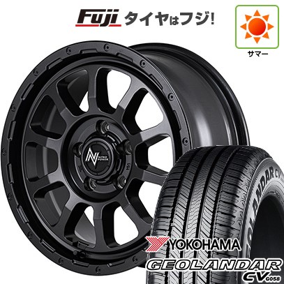 【新品】デリカD5 夏タイヤ ホイール4本セット 215/70R16 ヨコハマ ジオランダー CV G058 MID WHEELS NITRO POWER M10 パーシングS バレルブラックエディション 7J 16インチ(送料無料)