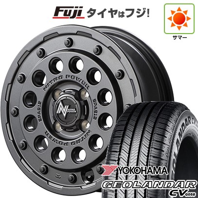 【新品 軽自動車】 夏タイヤ ホイール4本セット 165/60R15 ヨコハマ ジオランダー CV G058 MID WHEELS NITRO POWER H12 ショットガン 15インチ(送料無料) サマータイヤ