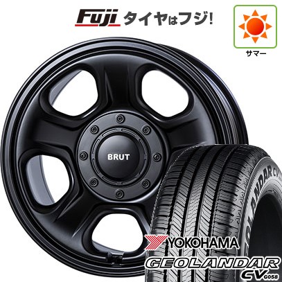 【新品】デリカD5 夏タイヤ ホイール4本セット 225/70R16 ヨコハマ ジオランダー CV G058 トライスター BRUT BR-33 6.5J 16インチ(送料無料)｜フジ スペシャルセレクション