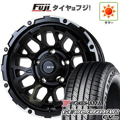 【新品】ジムニーシエラ/ジムニーノマド 夏タイヤ ホイール4本セット 225/70R16 ヨコハマ ジオランダー CV G058 フォーバイフォーエンジニア エアージー ロックス 6J 16インチ(送料無料)