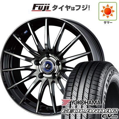 【新品国産車用5穴114.3】 夏タイヤ ホイール4本セット 215/50R18 ヨコハマ ジオランダー CV G058 WEDS ウェッズ レオニス NAVIA 05 7J 18インチ(送料無料)