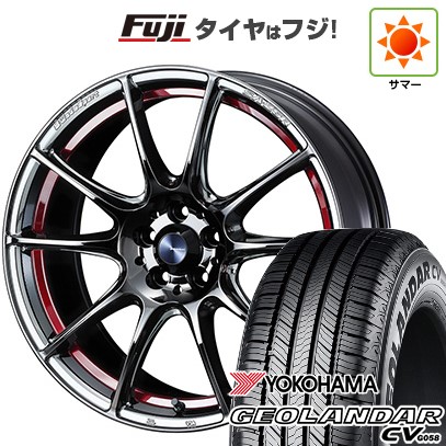 【新品国産車用5穴114.3】 夏タイヤ ホイール4本セット 225/60R18 ヨコハマ ジオランダー CV G058 WEDS ウェッズ ウェッズスポーツ SA-25R 7.5J 18インチ(送料無料)｜フジ スペシャルセレクション 142,350円
