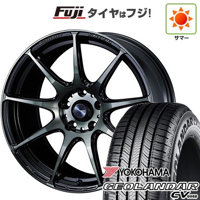 【新品国産車用5穴114.3】 夏タイヤ ホイール4本セット 215/50R18 ヨコハマ ジオランダー CV G058 WEDS ウェッズ ウェッズスポーツ SA-99R 7.5J 18インチ(送料無料)