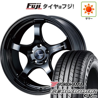【新品国産車用5穴114.3】 夏タイヤ ホイール4本セット 215/50R18 ヨコハマ ジオランダー CV G058 WEDS ウェッズ ウェッズスポーツ RN-05M 7.5J 18インチ(送料無料)