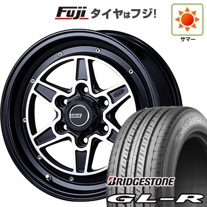 【新品】ハイエース200系 夏タイヤ ホイール4本セット 215/65R16 109/107R ブリヂストン GL-R SSR ディバイド MK6 フラットブラックポリッシュ 6.5J 16インチ(送料無料)