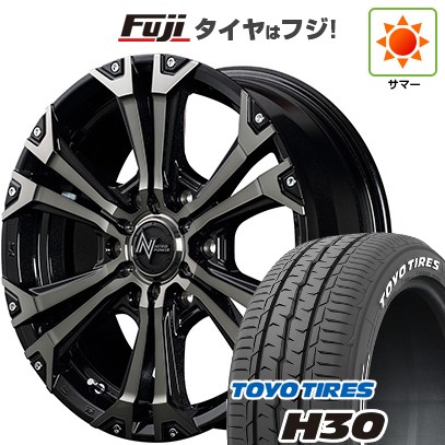 【新品】ハイエース200系 夏タイヤ ホイール4本セット 215/65R16 109/107R トーヨー H30 MID WHEELS NITRO POWER ジャベリン 16インチ(送料無料)｜フジ スペシャルセレクション