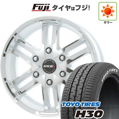 【新品】ハイエース200系 夏タイヤ ホイール4本セット 215/65R16 109/107R トーヨー H30 トライスター MKW MK-55 16インチ(送料無料)｜フジ スペシャルセレクション