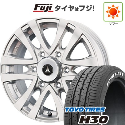 【新品】ハイエース200系 夏タイヤ ホイール4本セット 195/80R15 107/105N トーヨー H30 テクノピア マッドクリフ 15インチ(送料無料) サマータイヤ｜フジ スペシャルセレクション