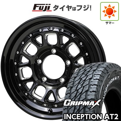 【新品】ジムニー 夏タイヤ ホイール4本セット 175/80R16 グリップマックス インセプション A/TII RWL(限定) ホットスタッフ バークレイハードロック ヒューロン 5.5J 16インチ(送料無料)