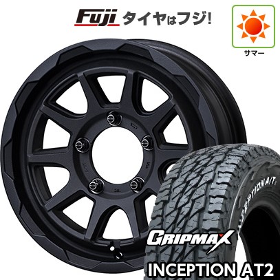 【新品】ジムニー 夏タイヤ ホイール4本セット 175/80R16 グリップマックス インセプション A/TII RWL(限定) エムズスピード ジュノウ エムエム 5.5J 16インチ(送料無料)