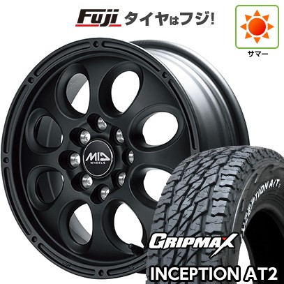【新品】プロボックス/サクシード(リフトアップ) 夏タイヤ ホイール4本セット 185R14C 102/100Q グリップマックス インセプション A/TII RWL(限定) MID WHEELS ガイア クロス バネット プロボックス専用 5J 14インチ(送料無料)