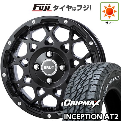 【新品】プロボックス/サクシード(リフトアップ) 夏タイヤ ホイール4本セット 185R14C 102/100Q グリップマックス インセプション A/TII RWL(限定) トライスター BRUT BR-55 5J 14インチ(送料無料)